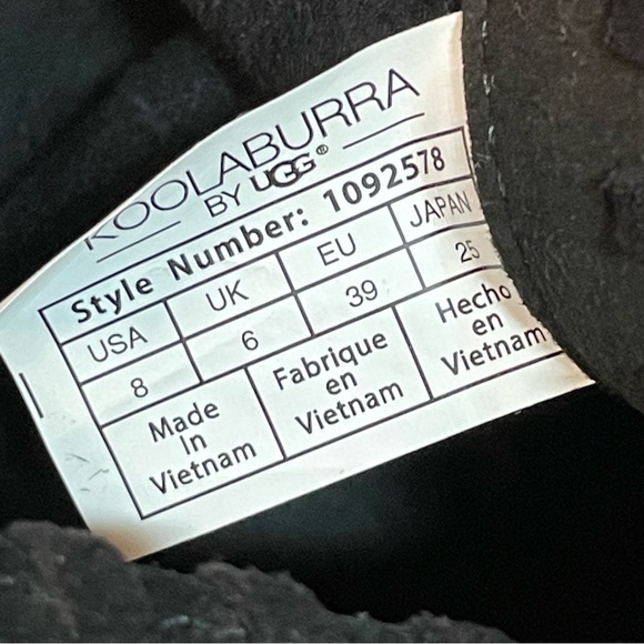 Koolaburra By UGG•Woven Trim•Black•Size 8 - Picture 7 of 8